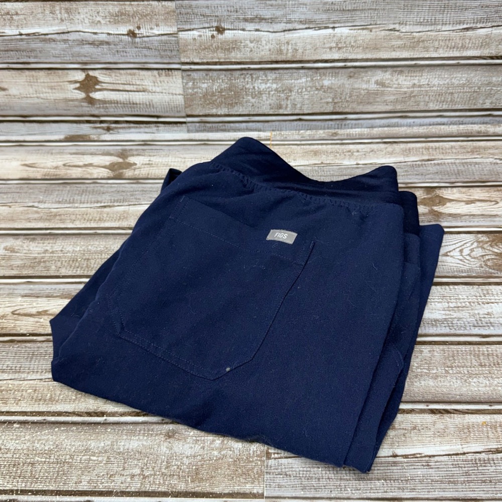 FIGS Scrub Pants Womens XL Tall Navy Blue HW Yola High Waisted Technical Scrub